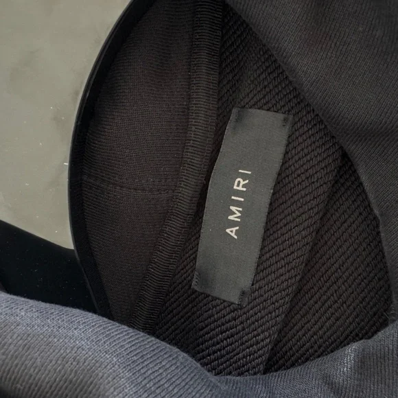 Amiri Cropped Black Hoodie - Picture 4 of 7